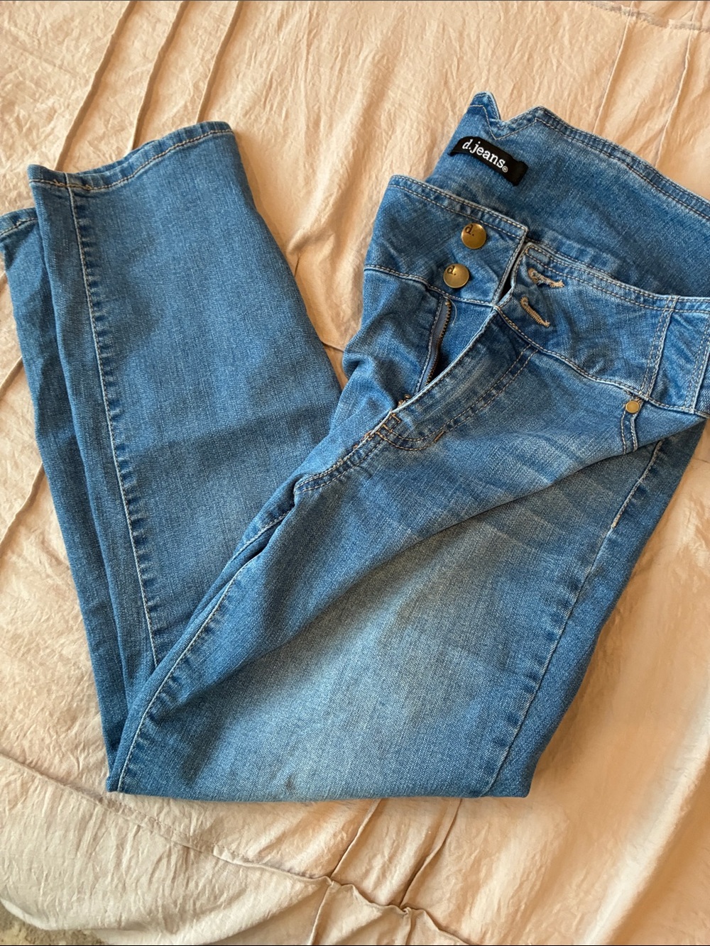 d. jeans Women's High-Rise Light Blue Stretch Denim Jeans